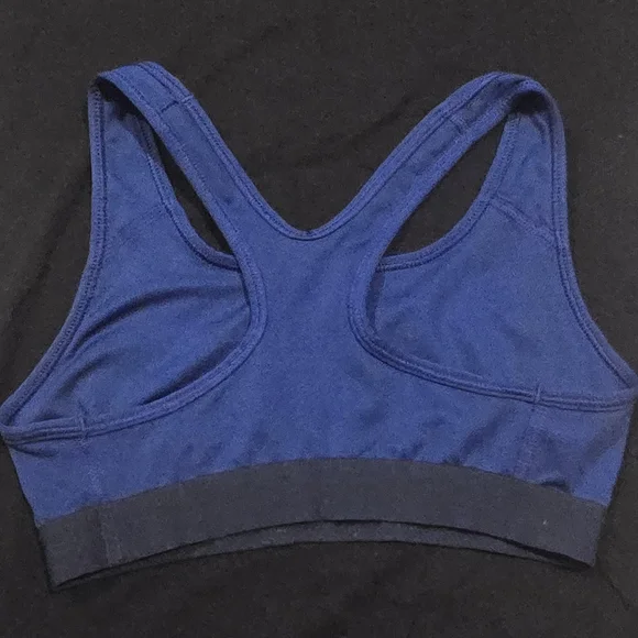 Nike Sports Bras - Blue & Light Gray with Purple Stripe B1 - Picture 8 of 12